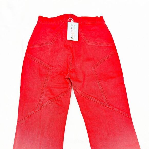 Revice Venus Flares Mars Bar Red Star Design Denim Jeans Size 29 NWT - Picture 6 of 10